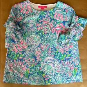Lilly Pulitzer Multicolor Floral Blouse